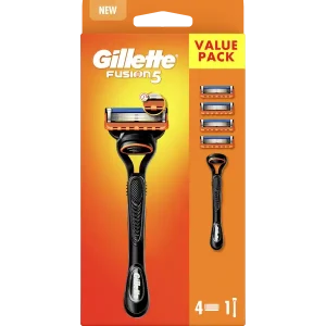 Gillette  Fusion 5  Самобръсначка + резервни ножчета  -  4 бройки