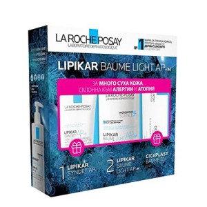 LA ROCHE-POSAY Lipikar Baume AP+M Балсам 400 мл + Измиващ крем 100мл + Успокояващ балсам 15мл