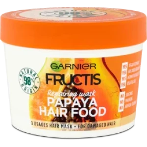 GARNIER FRUCTIS Papaya Hair Food Маска за увредена коса, 390 ml