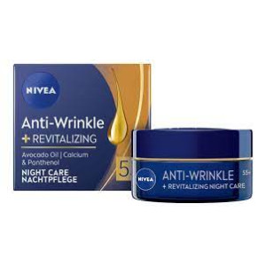 Nivea Anti-Wrinkle Plus Контуриращ нощен крем за лице против бръчки 65+ 50ml