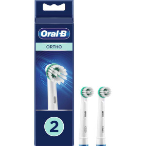 Oral-B - Ortho Care Резервни ортодонтски глави за четкане, специално проектирани за брекети, 2 бр