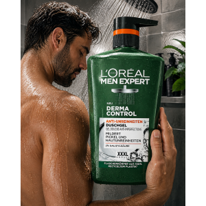L'Oréal Men Expert XXXL Derma Control Shower Gel and Shampoo for Men,  Душ гел и шампоан за мъже, 1000ml
