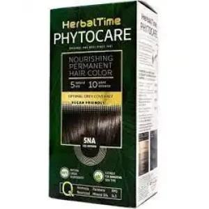 Herbal Time Phytocare Подхранваща трайна безамонячна боя за коса 5NА Ледено кафяв