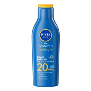 NIVEA SUN Protect & Moisture Lotion Слънцезащитен хидратиращ лосион SPF20 200 мл