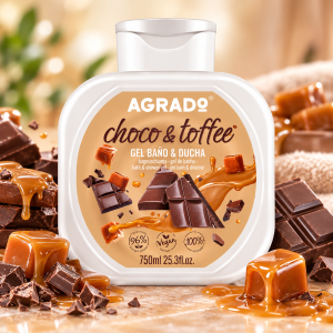 Agrado Choco & Toffee Bath & Shower Gel  Душ гел и пяна за вана с аромат на шоколад и карамел , 750ml