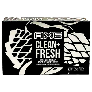 AXE Bar Soap for Men  Clean + Fresh Хидратиращ твърд сапун за лице и тяло, 100g