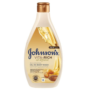 Johnson's Vita-Rich Ободряващ душ-гел с  бадемово масло и карите, 400ml
