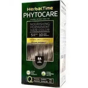 Herbal Time Phytocare Подхранваща трайна безамонячна боя за коса 8A Пепелно рус