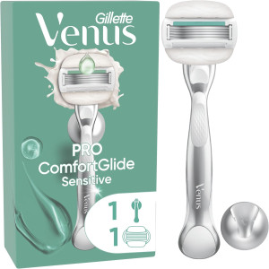 Gillette Venus Pro ComfortGlide Sensitive Самобръсначка за чувствителна кожа с 1 резервно ножче