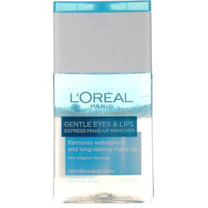 L'Oreal Gentle Eyes&Lips Make-Up Течност за отстраняване грим от очи и устни, 125ml