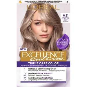 L'Oreal Paris Excellence Cool Creme Трайна боя за коса Nr.8.11 Ултра пепеляво светлорус