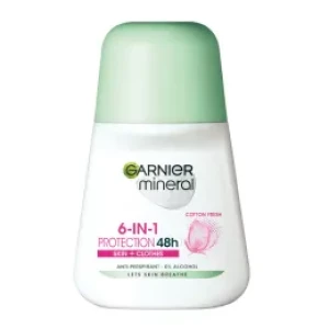 Garnier Mineral Protaction 6 в 1 Рол-он против изпотяване за жени, 50 ml