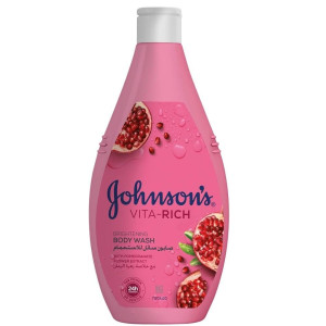 Johnson's Vita-Rich Ободряващ душ-гел с  екстракт от цвят на нар, 400ml
