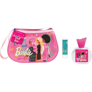 Подаръчен комплект за момиче Barbie Балсам за устни,5,7мл +  Парфюм, 50мл  и чанта