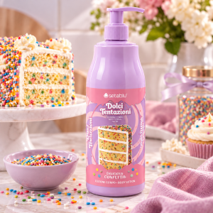 Setablu Dolci Tentazioni Delicious Confetti Парфюмиран лосион за тяло с неустоим аромат на  торта със сметана​​​​​​​ , 500ml