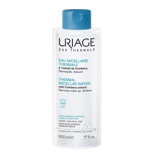 Uriage Eau Thermale Почистваща мицеларна вода за лице за нормална и суха кожа, 500 мл
