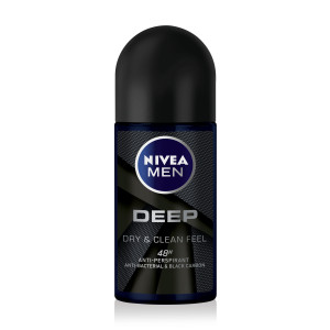 Nivea Men Deep&Clean Feel Рол-он против изпотяване с 48 часова защита, 50ml