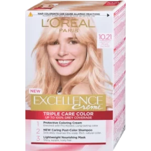 L'Oréal Paris Excellence Crème Трайна боя за коса Nr.10.21 Най-светло перлено