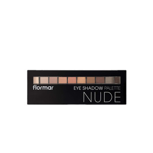 Flormar  eye shadow  palette  NUDE   Палитра сенки за очи  10 цвята  -10 гр .