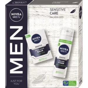 Nivea Men Sensitive Care Комплект Балсам за след бръснене, 100 мл + Пяна за бръснене, 200 мл