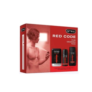 STR8 RED CODE Комплект Тоалетна вода, 50 мл + Део спрей, 150 мл + Душ гел, 250 мл