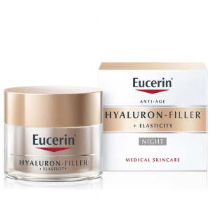 Eucerin Hyaluron - Filler + Elasticity  Еуцерин Нощен крем против стареене, 50ml