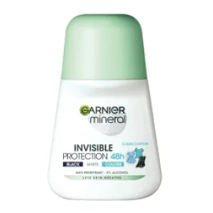 Garnier Mineral  Invisible Black White & Colors  Рол-он против изпотяване за жени, 50 ml