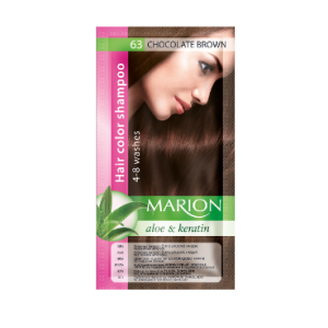 MARION Hair Color Shampoo  Оцветяващ шампоан № 63   Шоколадово кафяв -40 мл