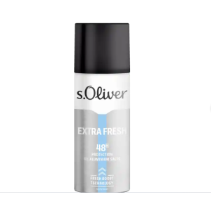 s.Oliver Extra Fresh 48h Protection Deospray  0% - Aluminium  Мъжки дезодорант и спрей за тяло - 150 ml