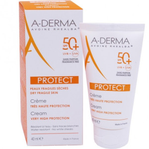 A-Derma Protect Crema Слънцезащитен крем за лице SPF50+ , 40ml