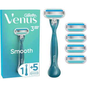 Gillette Venus Smooth Razor Система за бръснене с 3 ножчета,  /5 ножчета в комплекта /