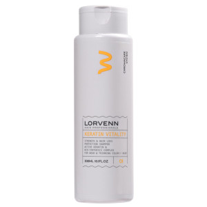 LORVENN SILK KERATIN  ШАМПОАН С КЕРАТИН  ЗА СЛАБА И  БОЯДИСАНА КОСА, ПРОТИВ КОСОПАД, 300ml