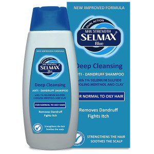 SELMAX® BLUE Дълбоко почистващ шампоан против пърхот с двойно действие