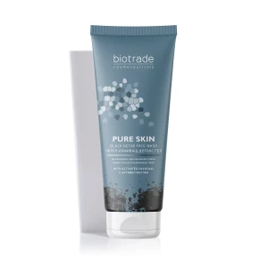 Biotrade  Pure Skin  Face Wash gel  Биотрейд черен детокс измиващ гел за лице , 200мл