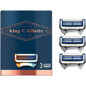King C. Gillette Neck Razor Blades  Резервни ножчета за самобръсначка,  3 бройки