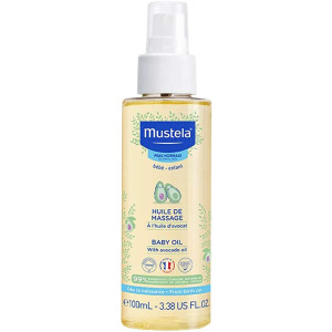 Mustela Масажно олио с масло от авокадо за бебета и деца