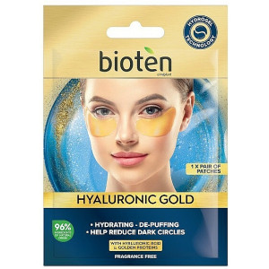 Bioten Hyaluronic Gold Hydrogel Eye Patches   Хидрогелни пачове маска за околоочен контур