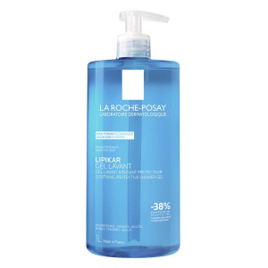 La Roche-Posay Lipikar Измиващ успокояващ душ-гел за бебета, деца и възрастни, 1000ml