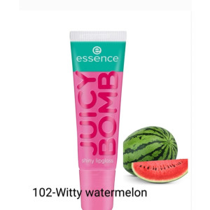 Essence JUICY BOMB shiny lipgloss 102   Witty Watermelon Гланц за устни с плодов аромат -10мл