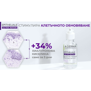 A-Derma Epitheliale Ultra Repair HA+ Serum Мулти Възстановяващ  серум срещу следи и бръчки, 30ml