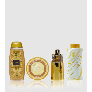 Ajmal Aurum  Set  ( 75 ml EDP + 200 ml SG + 200 gr . BB + 100 gr.powder ) Дамски подаръчен комплект