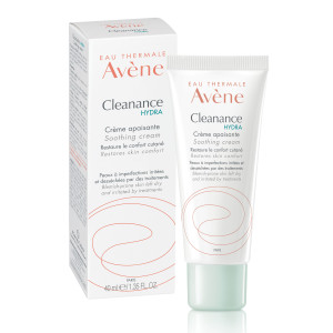 Avene Cleance Hydra Успокояващ крем за раздразнена кожа след медикаметозно лечение на акне, 40ml