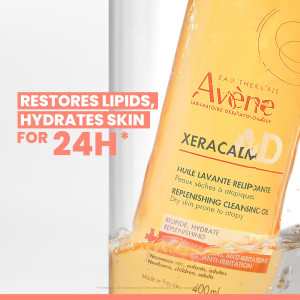 Avene XeraCalm A.D Релипидиращо почистващо олио за суха и сърбяща кожа, 400ml