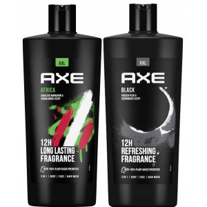 Axe Black Body Wash XXL All day fresh Душ гел за тяло, лице и коса с изискан аромат, 700ml