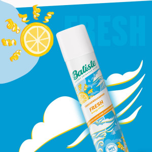 Batiste Dry Shampoo  Fresh  breezy citrus Сух шампоан за коса със свеж аромат , 200ml