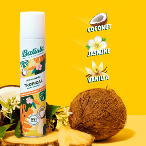 Batiste Tropical Dry Shampoo Сух шампоан за коса с тропически аромат , 200ml