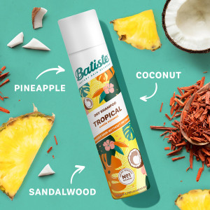 Batiste Tropical Dry Shampoo Сух шампоан за коса с тропически аромат , 200ml