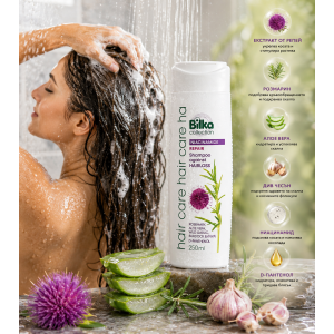 Bilka Haircare Repair Against Hairloss Shampoo Шампоан против косопад, за плътност и жизненост, 250ml
