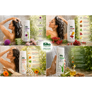 Bilka Haircare Sebum Control Seborrhea Shampoo Шампоан при себорея , контролира омазняването на скалпа, 250ml