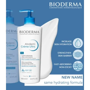 Bioderma Atoderm Nourishing Moisturusing Cream Ultra Биодерма Атодерм Крем Ултра за лице и тяло , 500ml